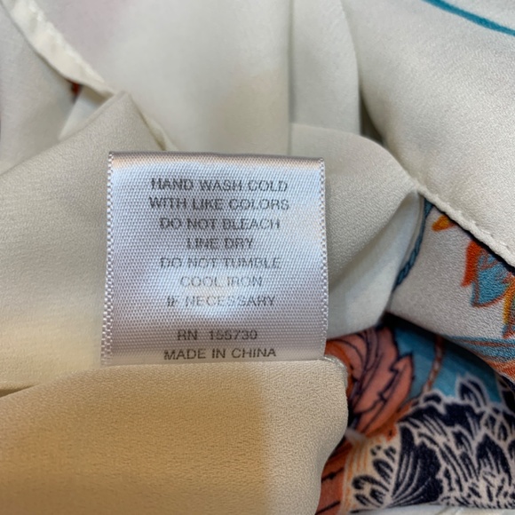 Rose + Olive Tunic Top 1X Floral Print V-Neck Blouse Dolman Sleeve Boho Flowy - Picture 15 of 16